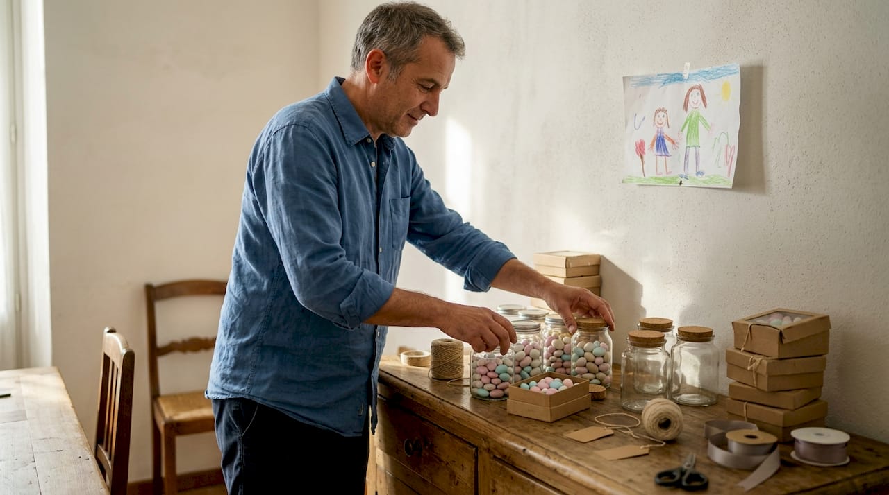 Mettre en valeur les dragées en les disposant joliment dans des bocaux ou des boîtes.