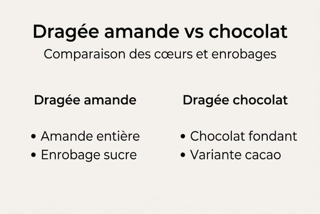 Infographie : le match amande, dragée ou chocolat