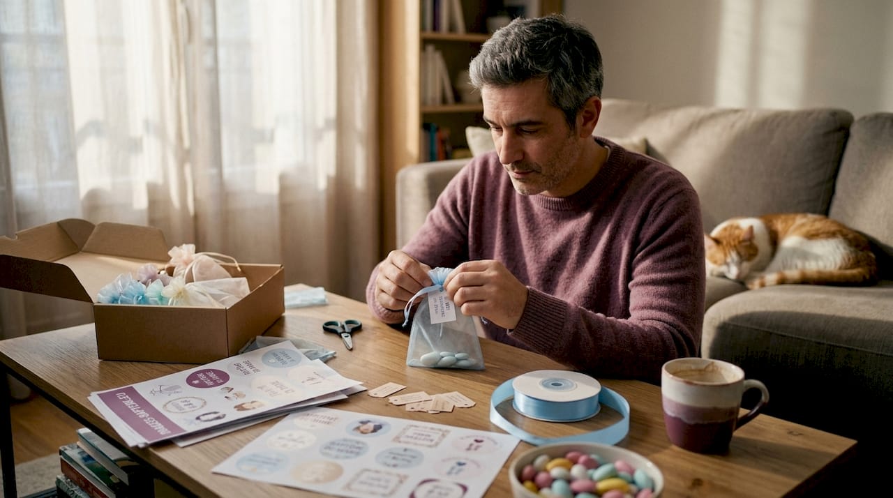 Ajouter des étiquettes et des autocollants personnalisés sur les sachets cadeaux