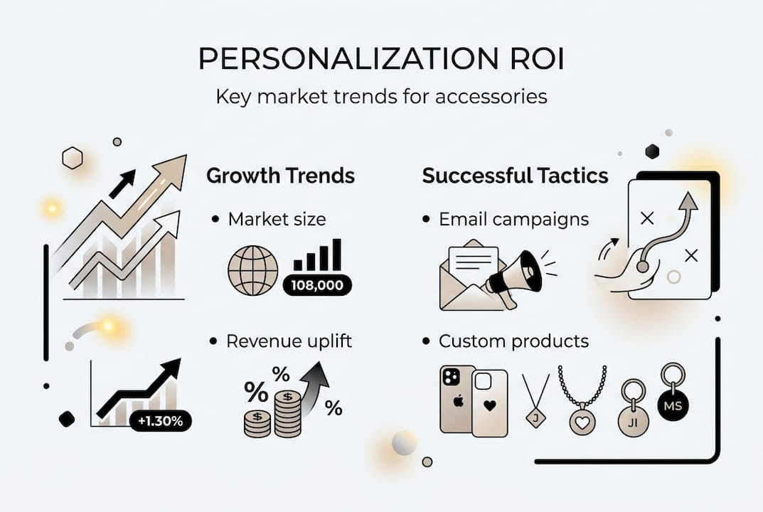 Infographic showing personalization business trends and tactics