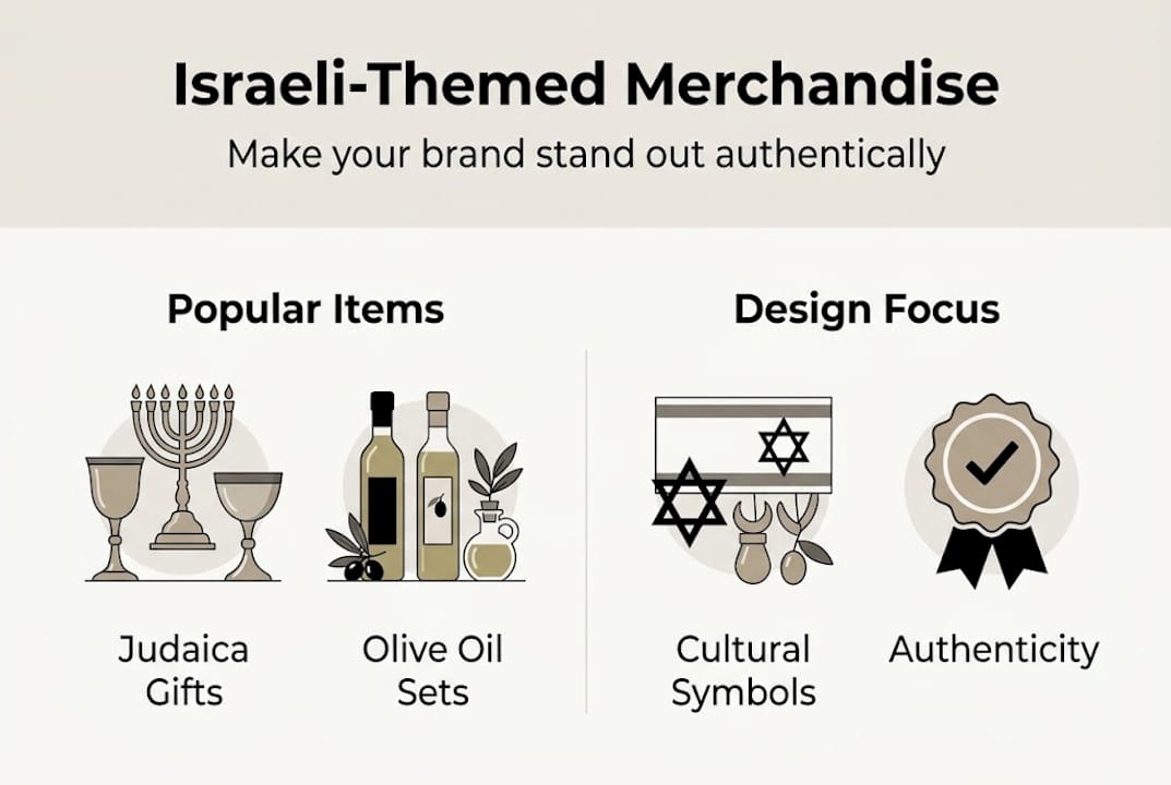Infographic on choosing Israeli brand merchandise
