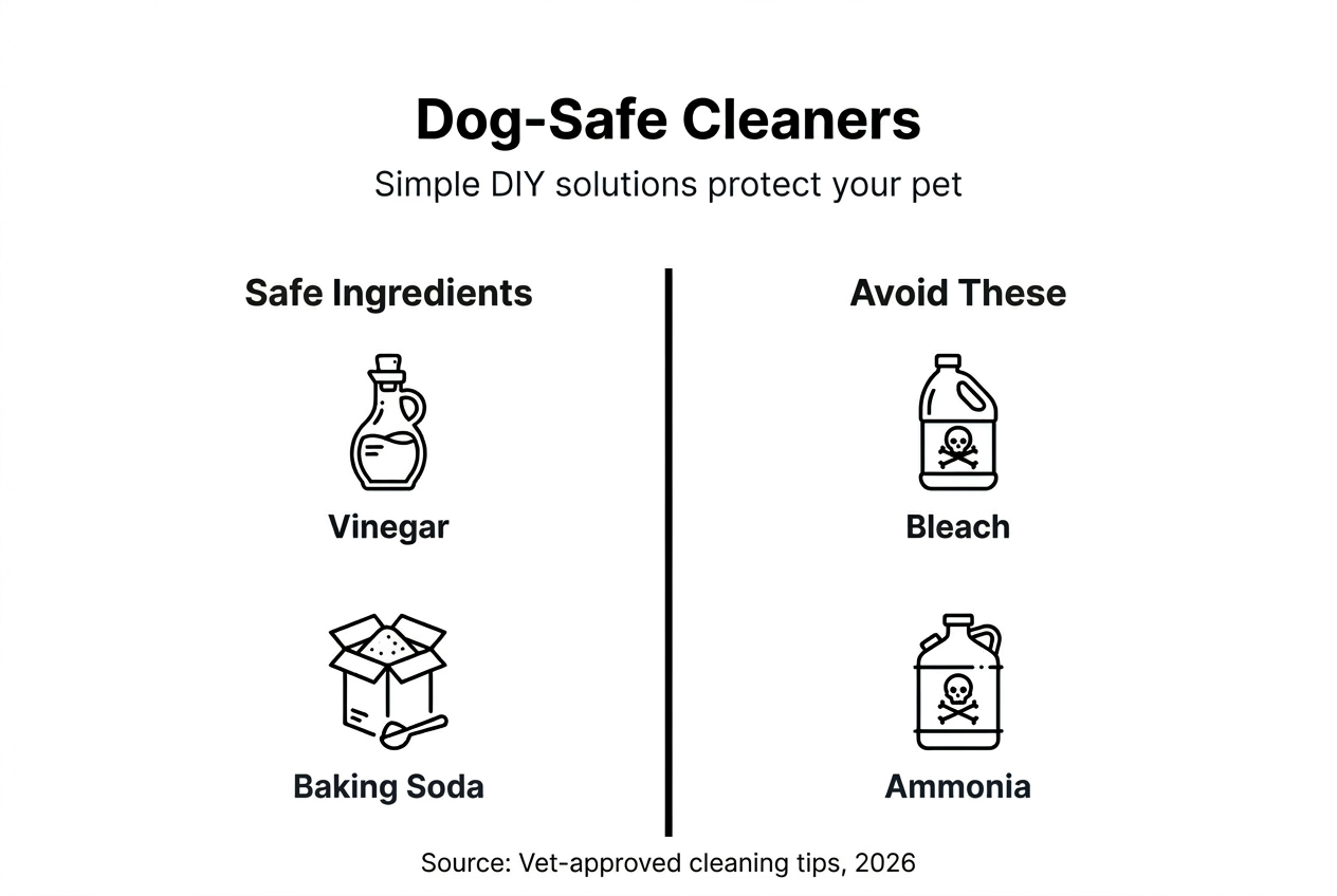 Infographic: DIY dog-safe cleaning and hazardous ingredients