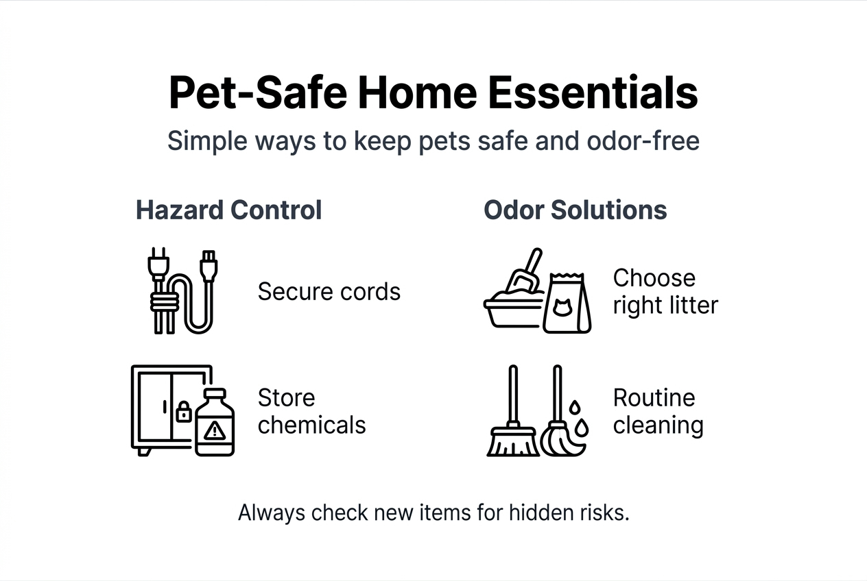 Infographic for pet-safe home and odor solutions