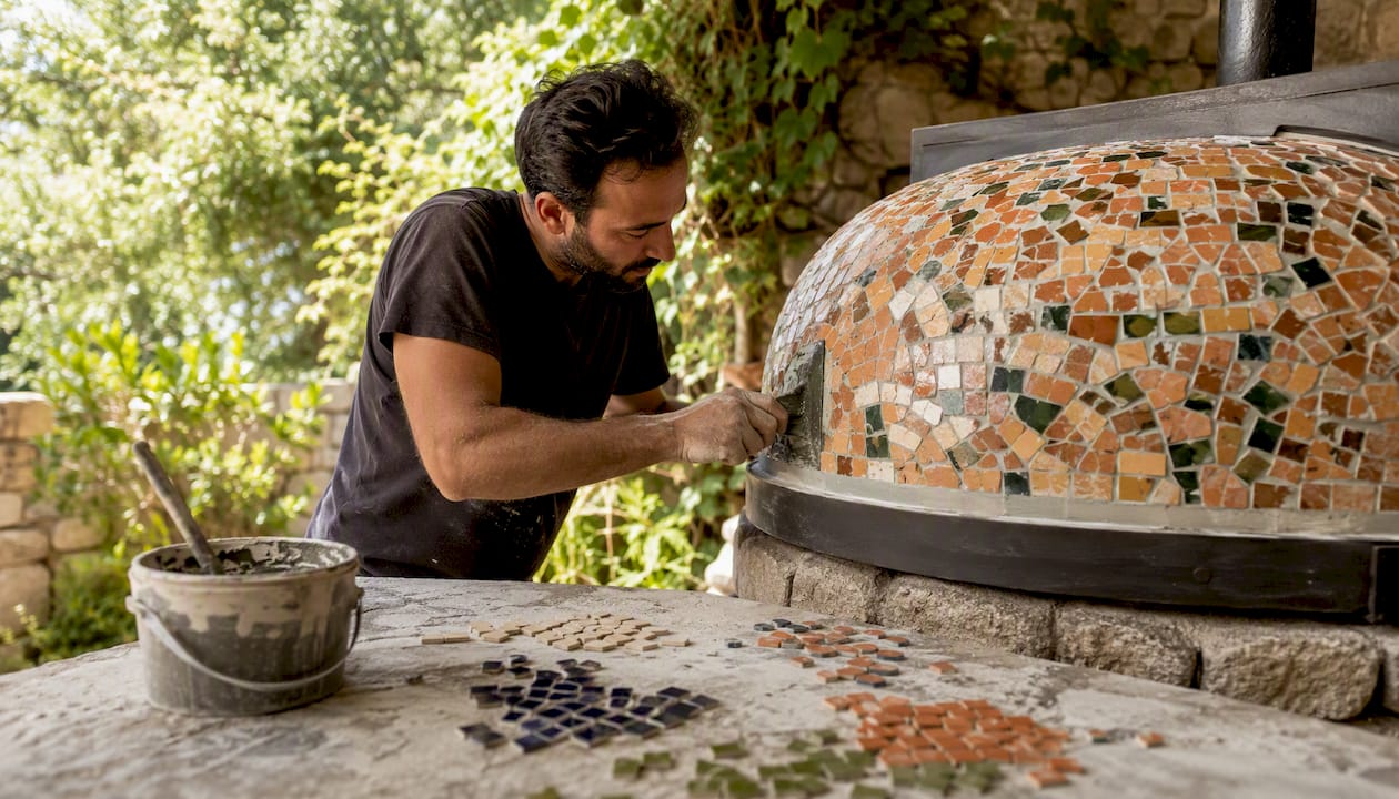 Mosaic pizza oven design: visual ideas and heat-safe build guidance