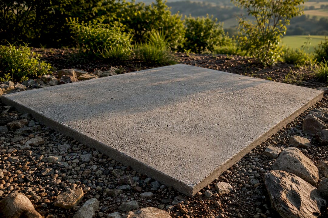 Verstärkter Betonplatte mit Stahlgeflecht zur Ofenunterstützung