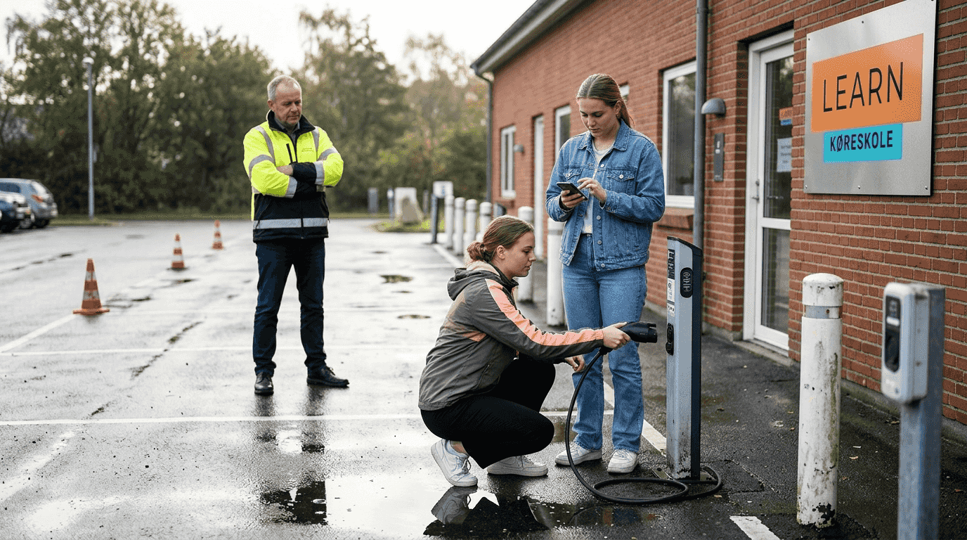 Lær at køre elbil som ung hos din lokale danske køreskole