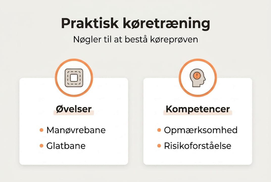 Oversigt: Sådan foregår køreundervisningen trin for trin