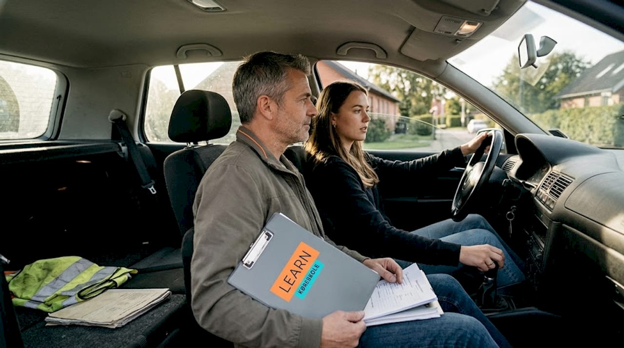 Køretimer i bil med manuelt gear