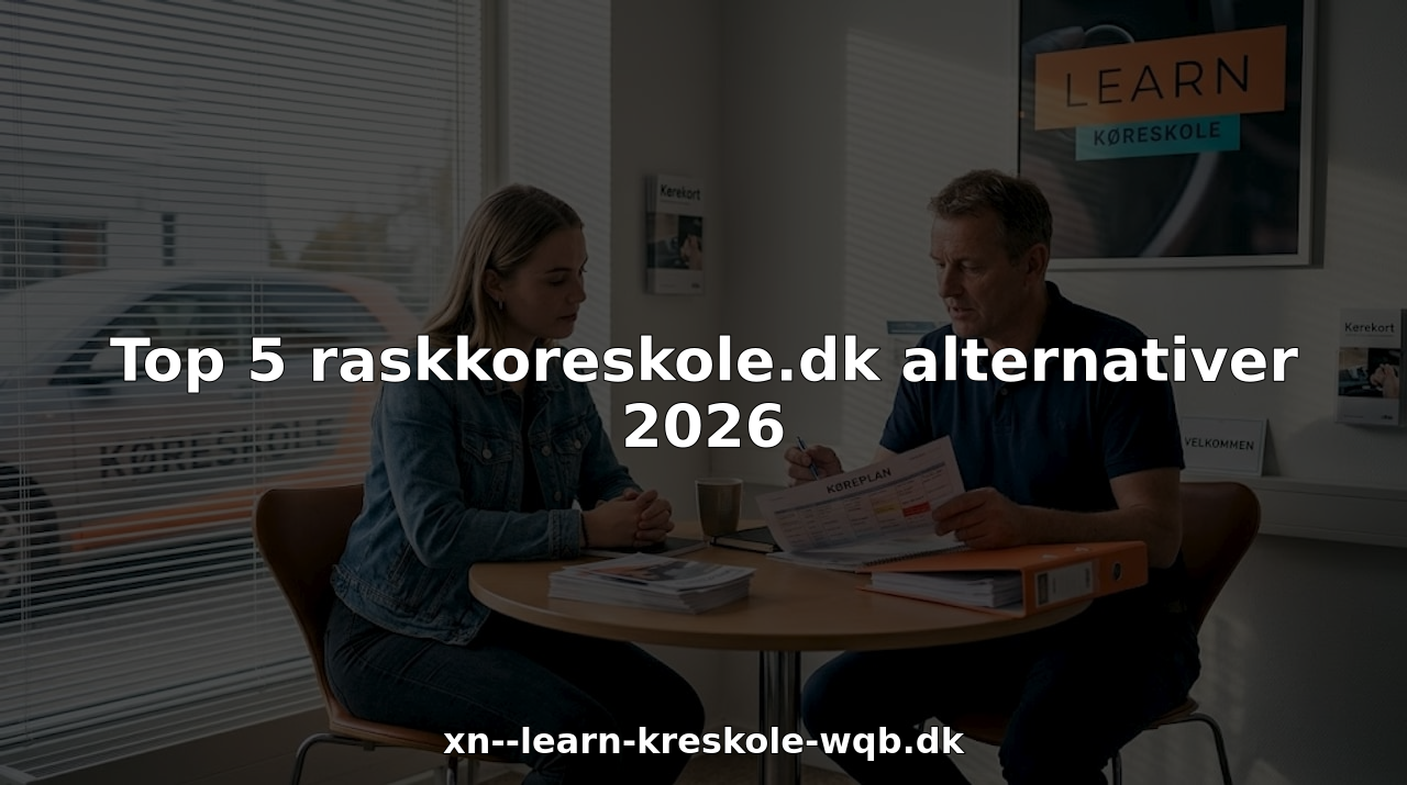 En elev og en kørelærer sidder og snakker om, hvilke køreskoler der kunne være interessante, og hvad der passer bedst til elevens behov.