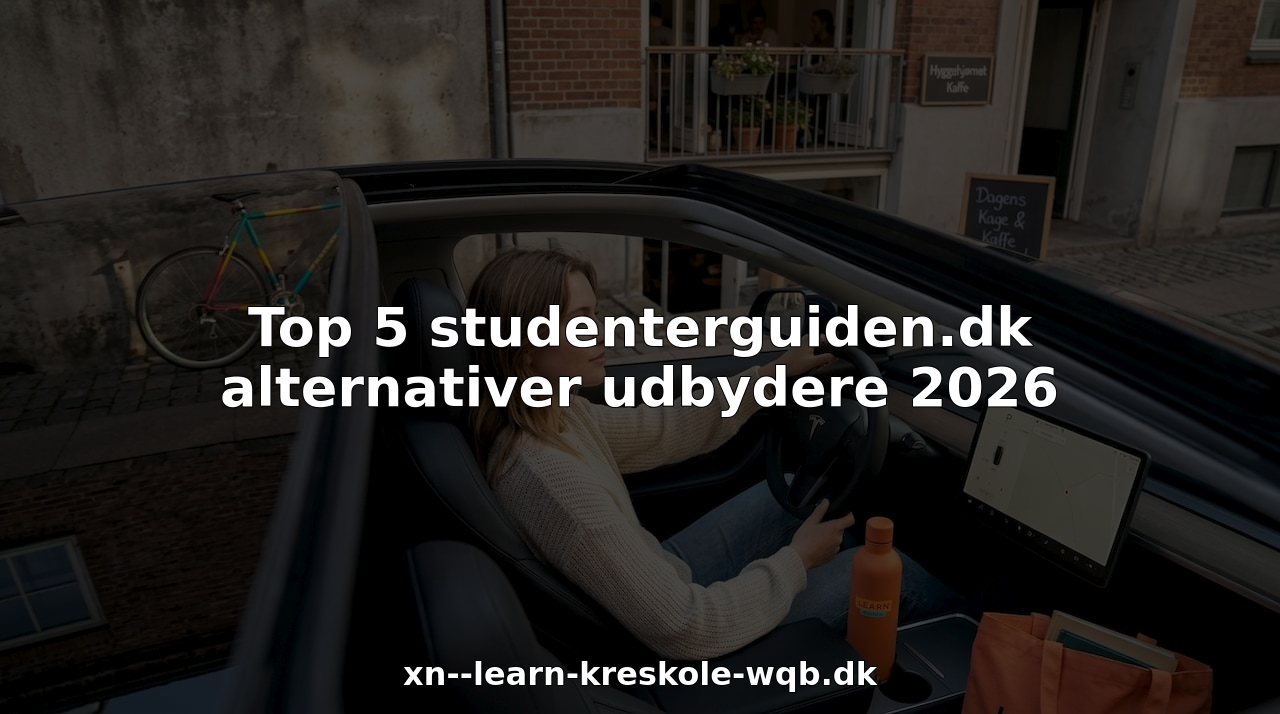 En elev sidder klar bag rattet i en Tesla Model Y og gør sig parat til sin første køretime.