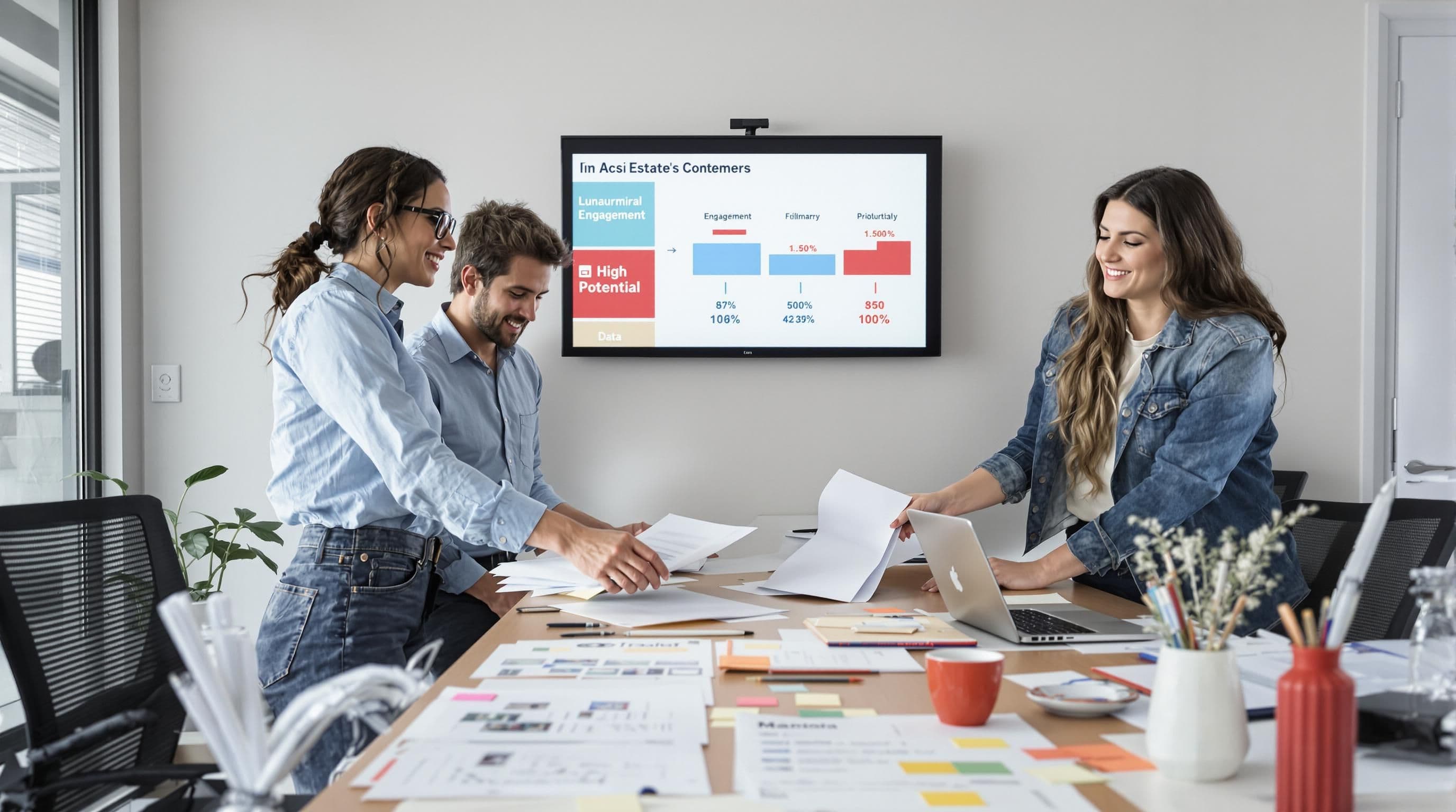 Agents segment real estate leads, 'High Potential' chart shown