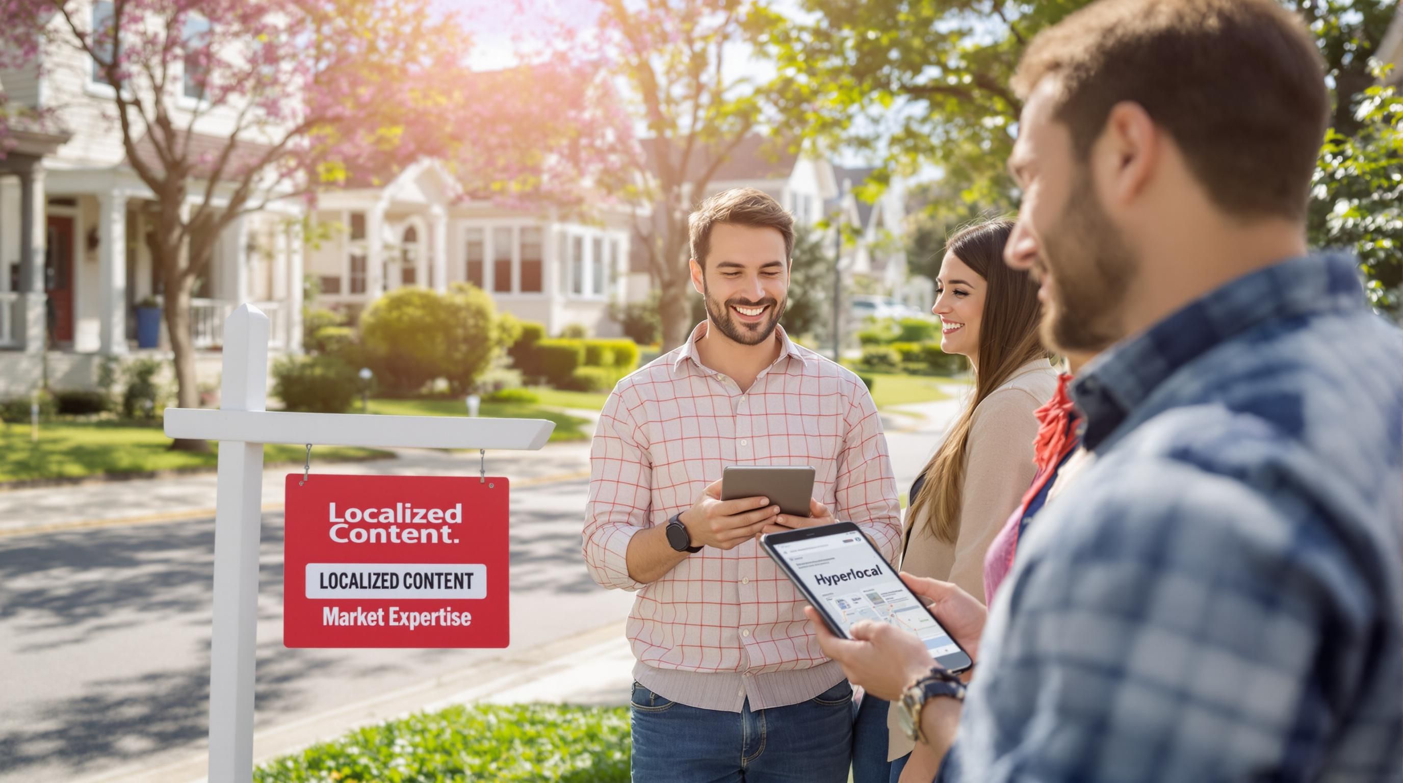 real estate agent neighborhood content