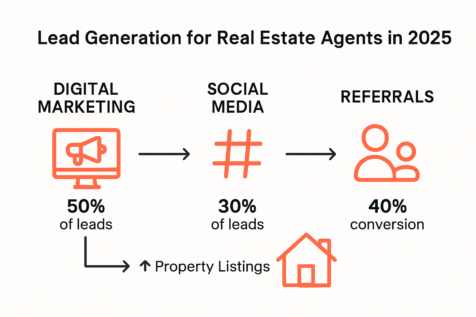 How real estate agents generate leads using multiple channels