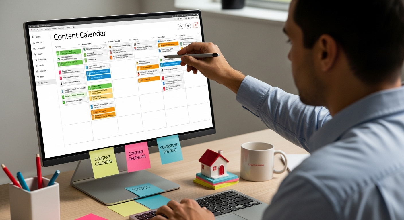 content calendar strategy real estate