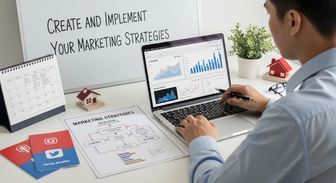implement marketing strategies real estate