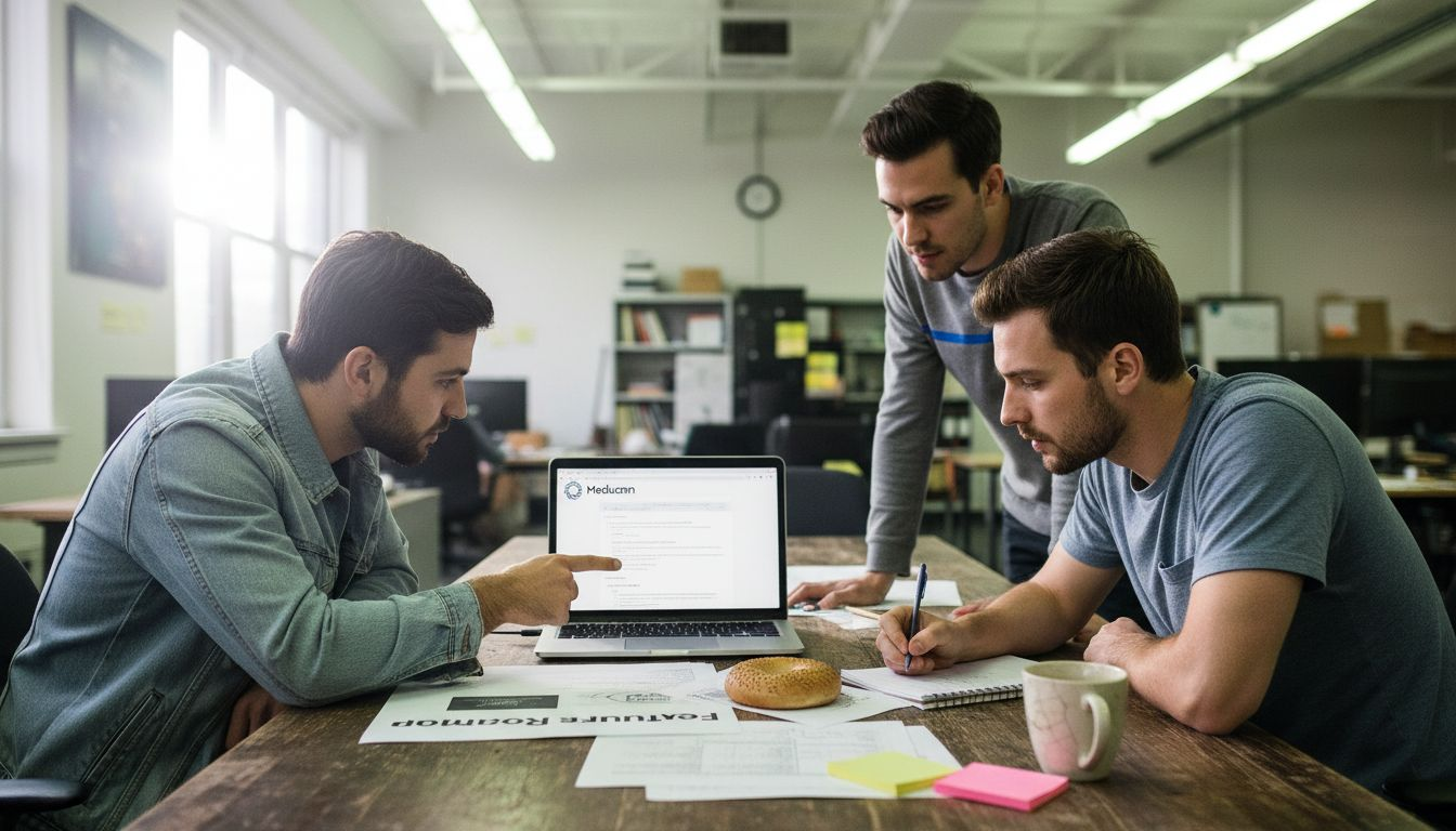 Small engineering team discussing Python tools