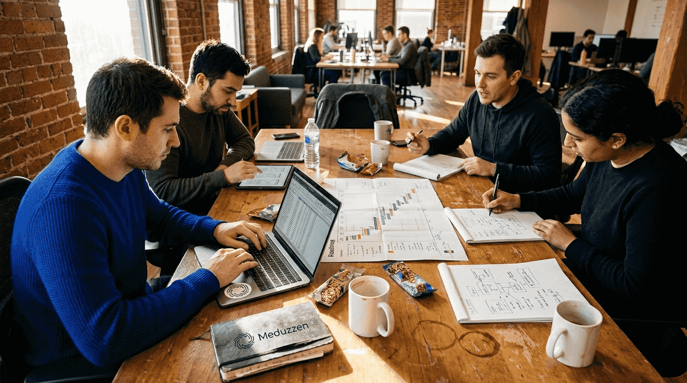 Team brainstorming MVP product features