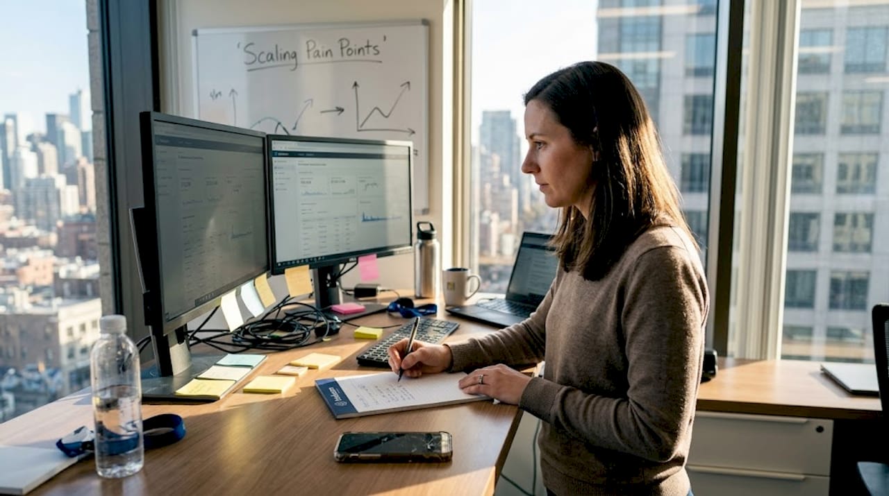 Engineer monitoring software scalability metrics