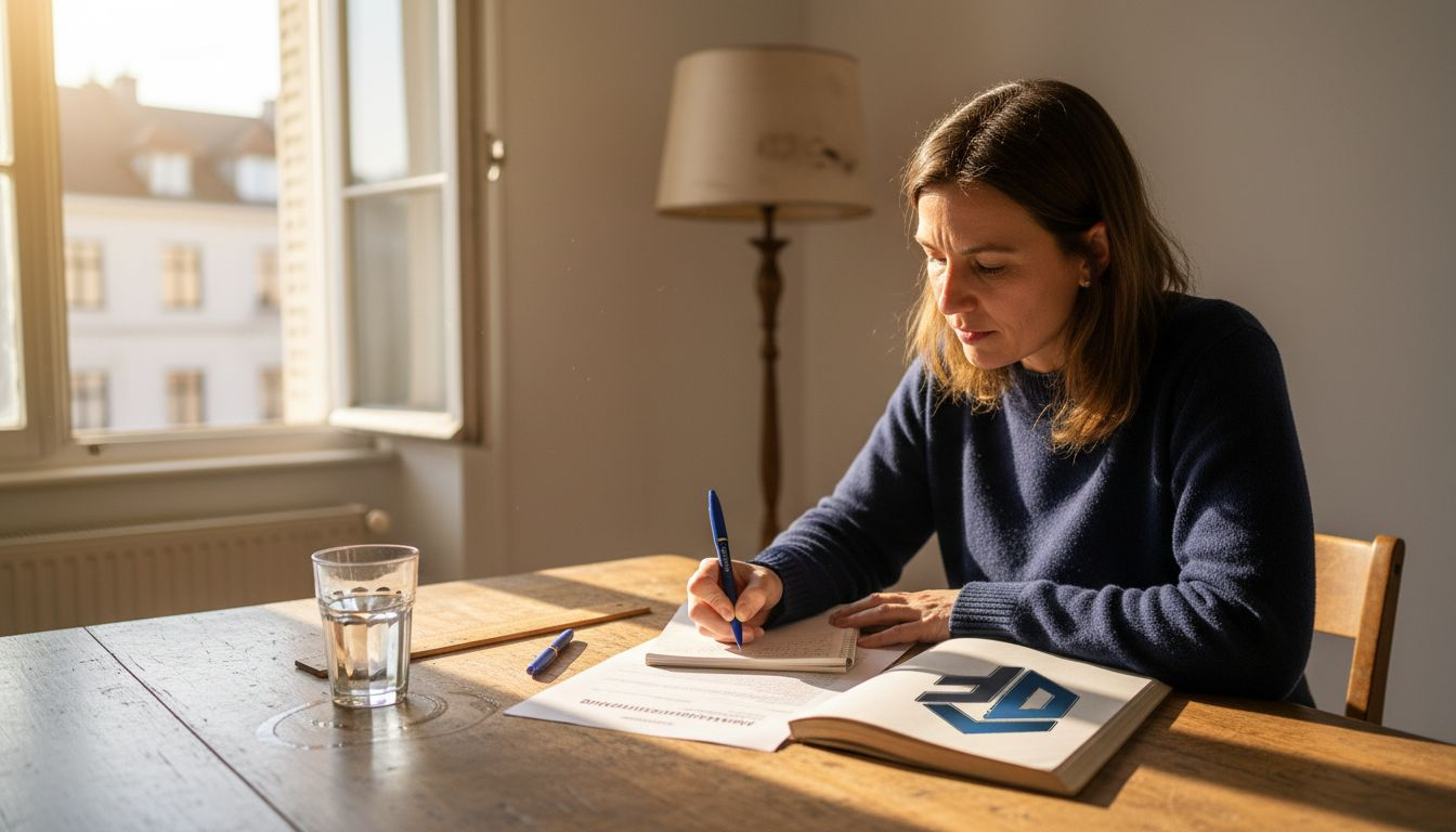 Eine Frau überprüft die Wertermittlung einer Immobilie.