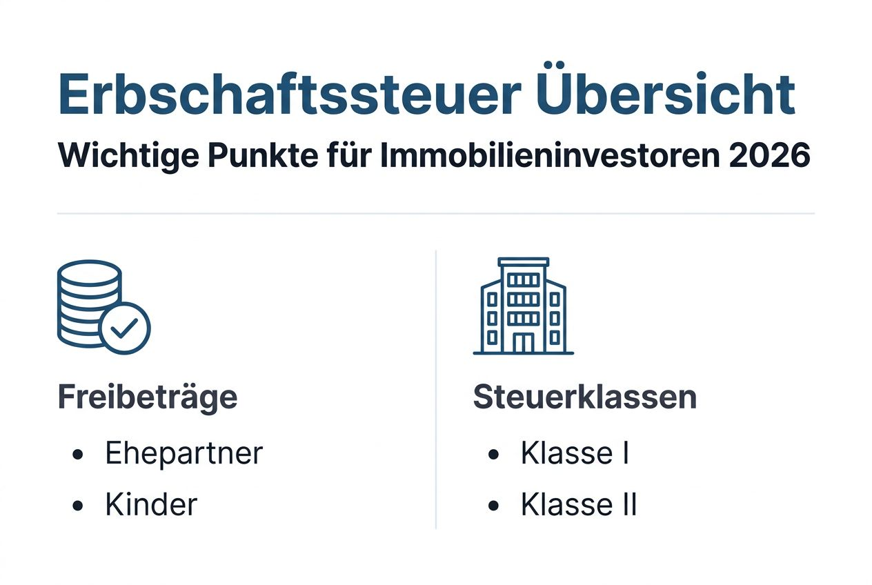Übersicht: Steuerfreibeträge und Steuerklassen beim Immobilienkauf