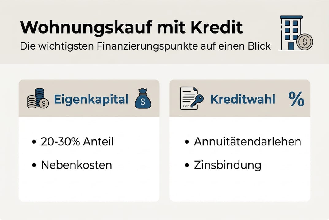 Finanzierungsratgeber: Die wichtigsten Schritte zum Wohnungskauf im Überblick