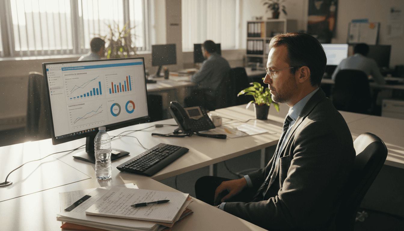 Un responsable analyse les données issues de l’apprentissage adaptatif pour suivre les progrès et ajuster les parcours de formation.