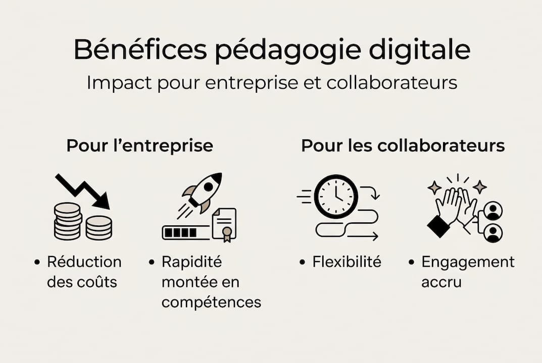 Infographie : les avantages pour l’entreprise et ses collaborateurs