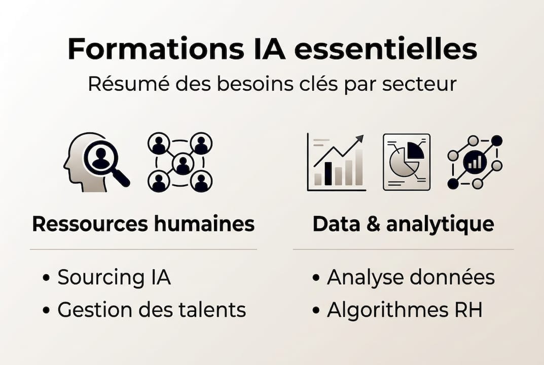 Panorama des besoins en formation à l’intelligence artificielle selon les secteurs d’activité