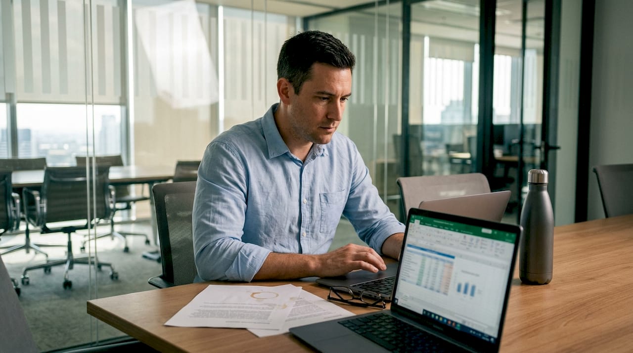 Chargé RH en train d’analyser les compétences techniques de l’équipe