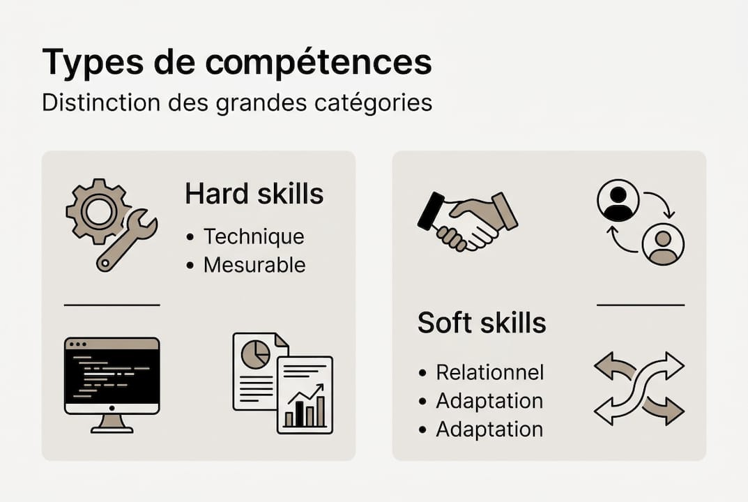 Infographie : panorama des principales compétences professionnelles