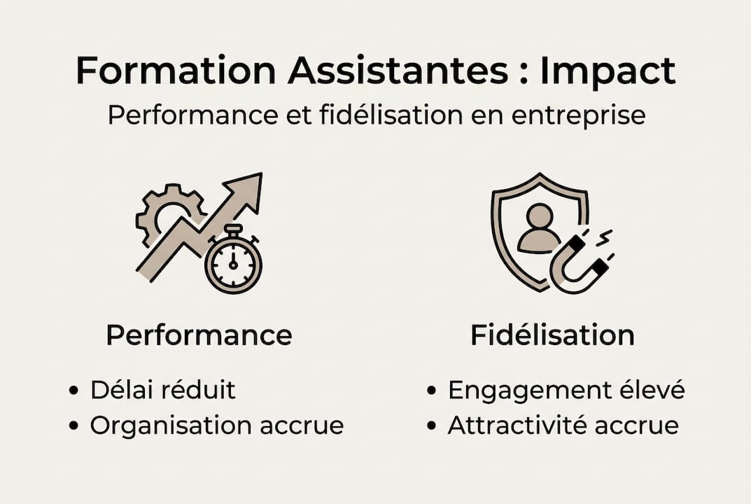 Infographie : Les atouts d’une formation dédiée aux assistant(e)s de direction