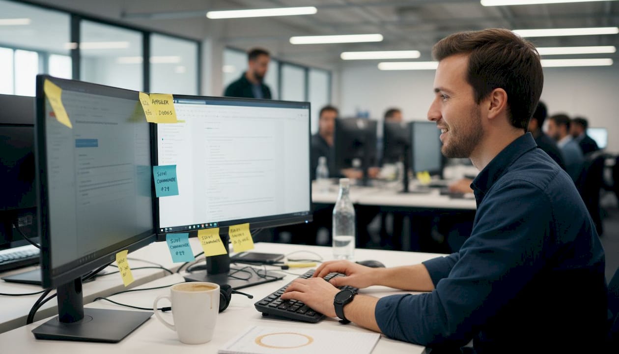 Conseiller clientèle utilisant des solutions d’intelligence artificielle pour optimiser son accompagnement