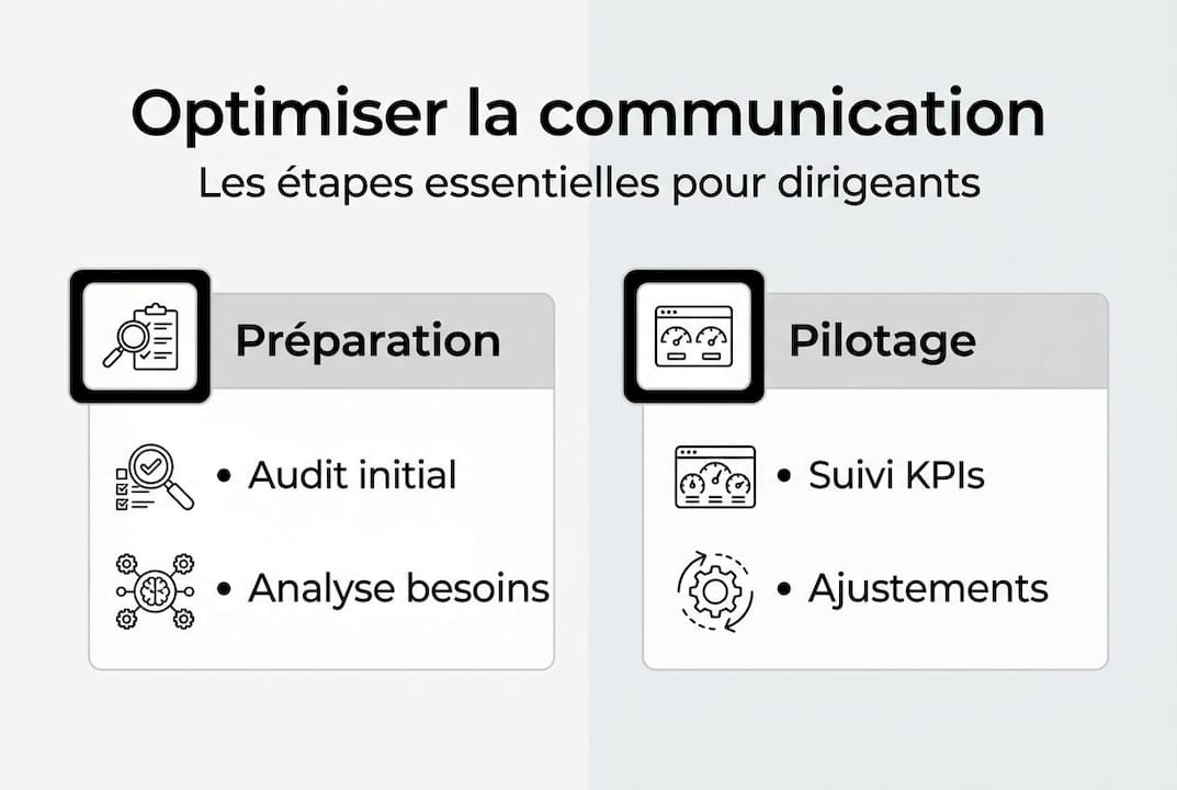 Infographie : les étapes clés pour optimiser la communication des dirigeants