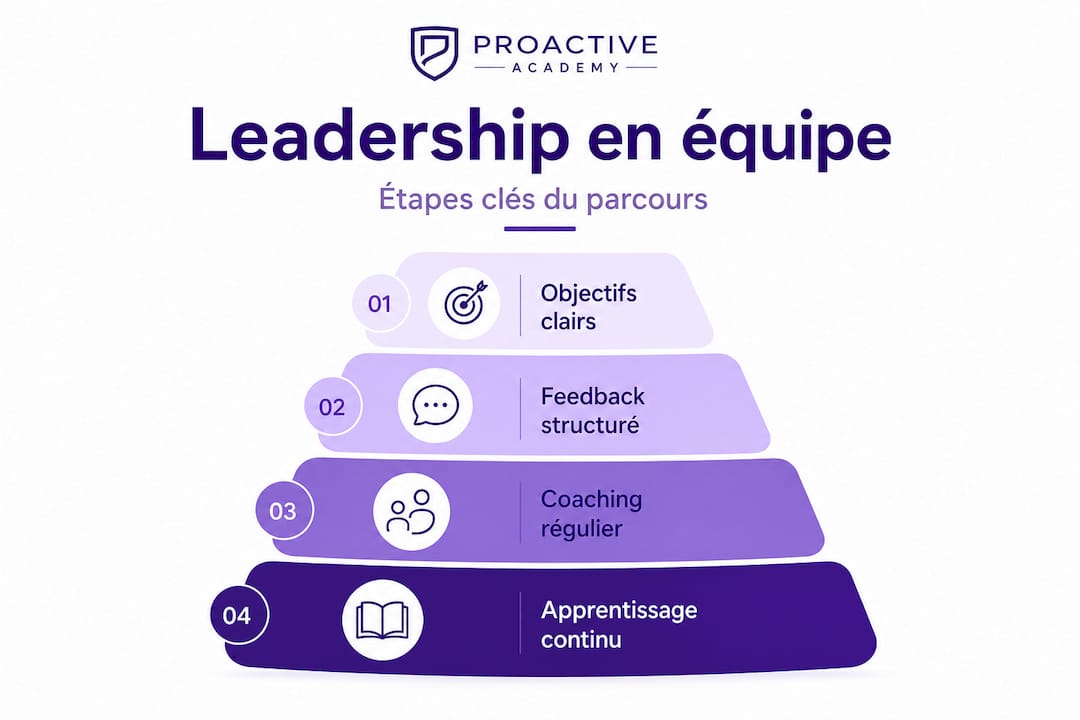 Infographie : les étapes incontournables pour devenir un leader efficace au sein de votre équipe