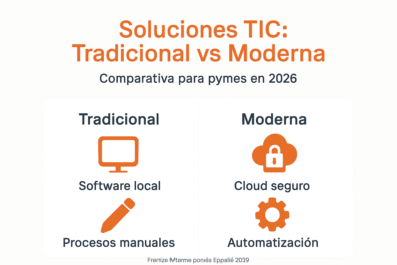 Comparativa visual de herramientas tecnológicas para pequeñas y medianas empresas