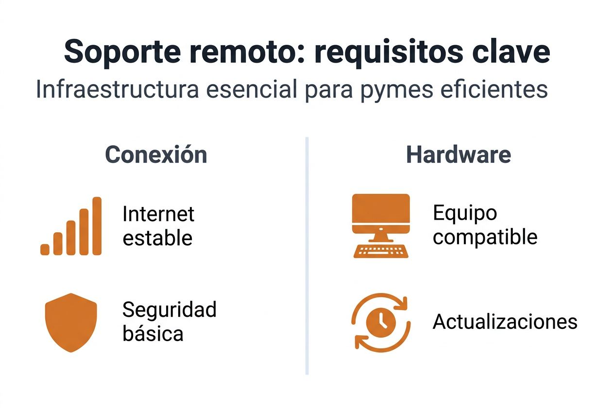 Infografía: aspectos esenciales para brindar soporte remoto con éxito