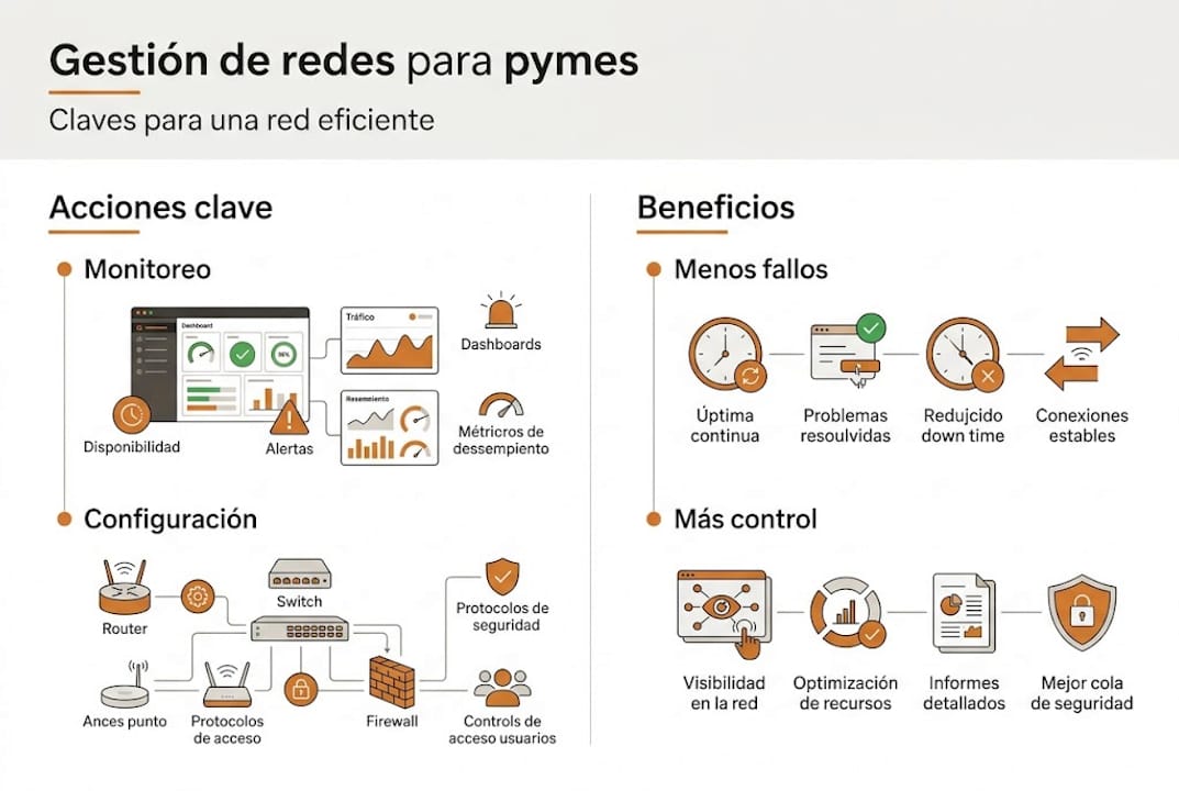 Infografía: puntos clave para que las pymes gestionen sus redes sociales con éxito