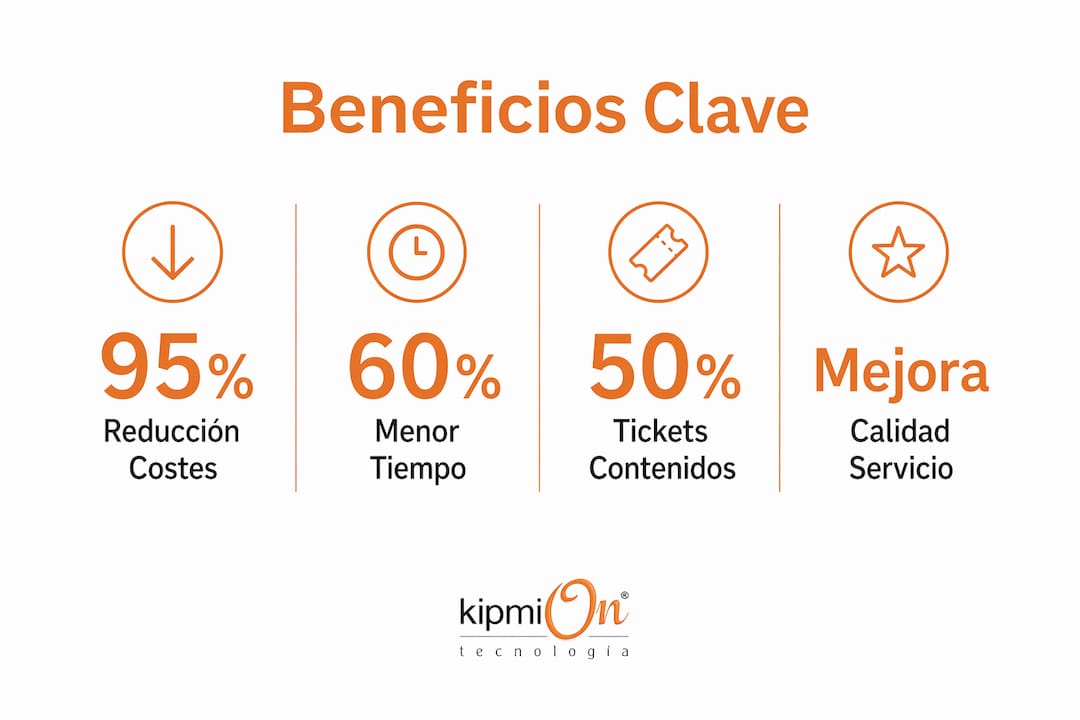 Por qué automatizar el help desk en tu pyme en 2026 Infografía con datos clave sobre las ventajas de automatizar el servicio de soporte técnico