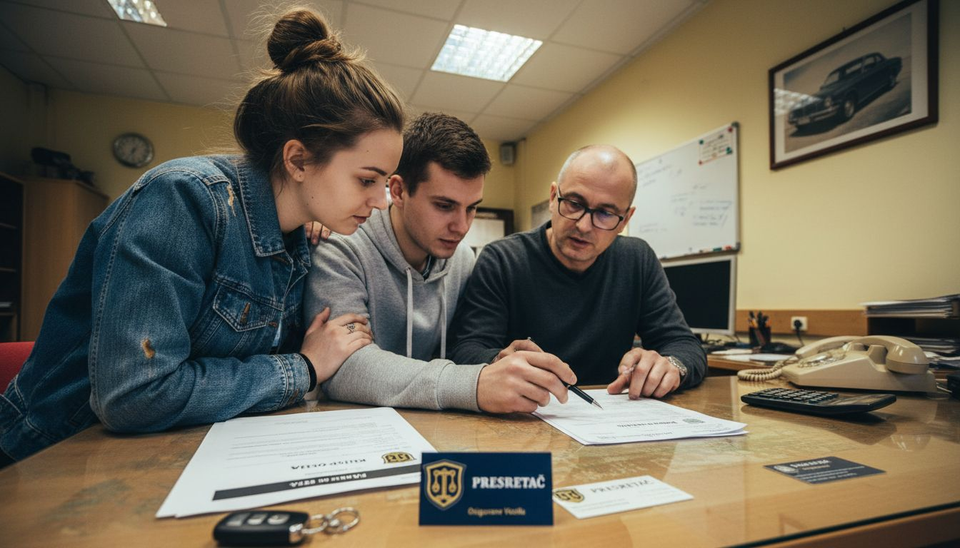 Bračni par se raspituje o mogućnostima kasko osiguranja za svoj automobil.