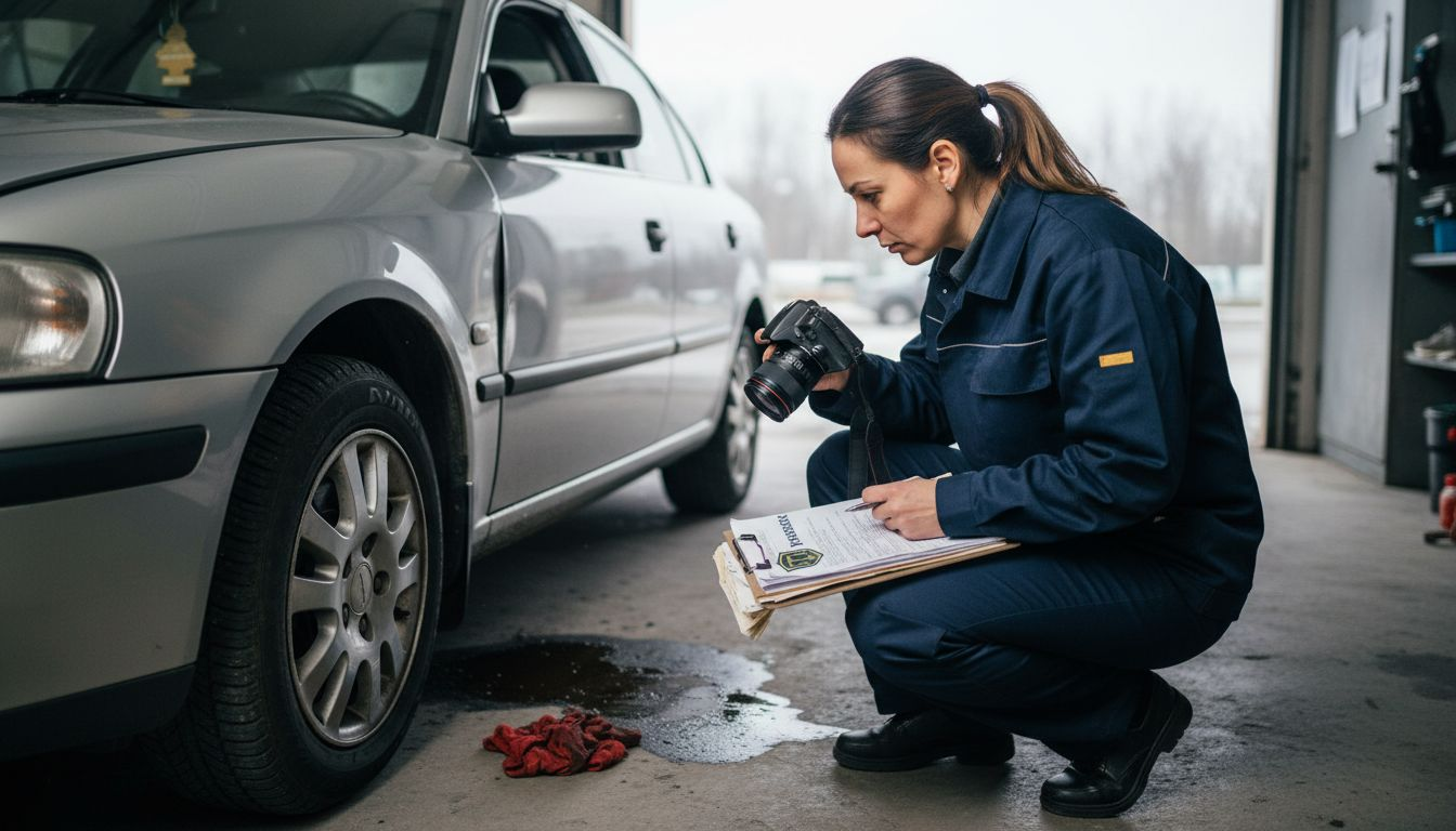 Procenu štete na automobilu u radionici vrši osiguravajući veštak.