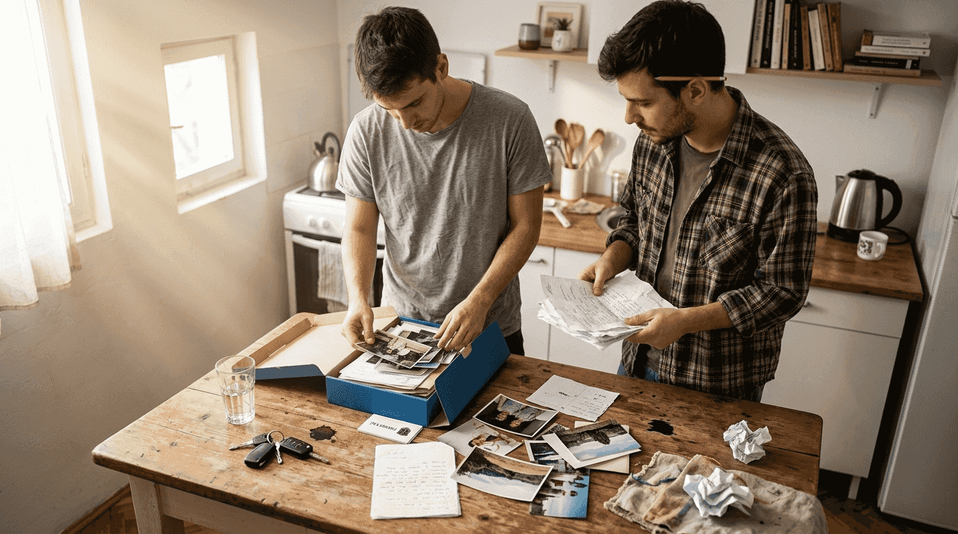 Ljudi skupljaju potrebnu papirologiju za osiguranje.