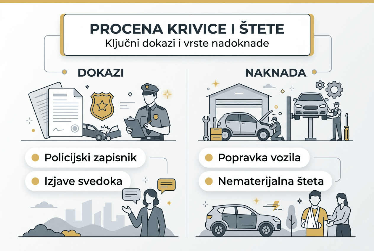 Grafički prikaz: Koji dokazi su potrebni i koje vrste naknada postoje