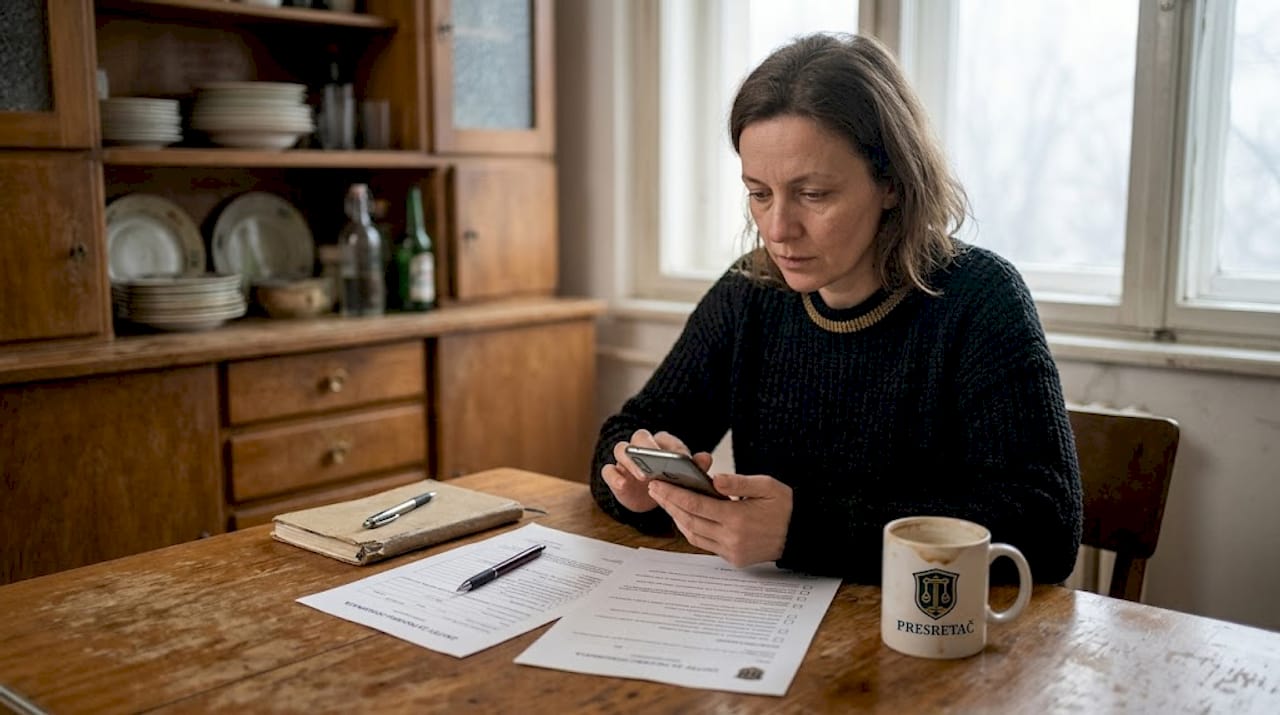 Žena podnosi zahtev za naknadu štete.