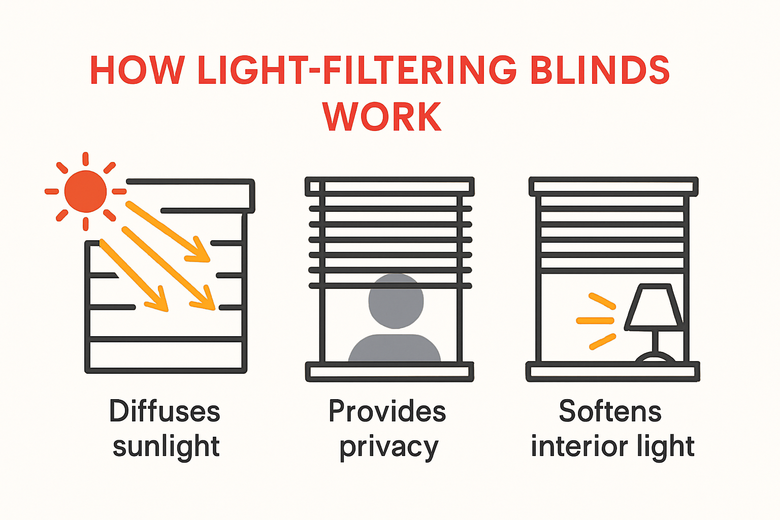 How light-filtering blinds provide privacy and natural light