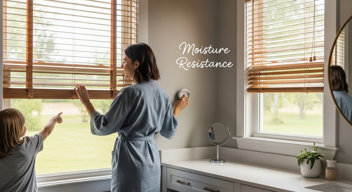 blinds in humid bathroom