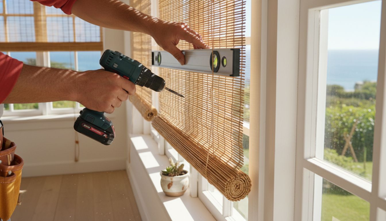 installing bamboo blinds