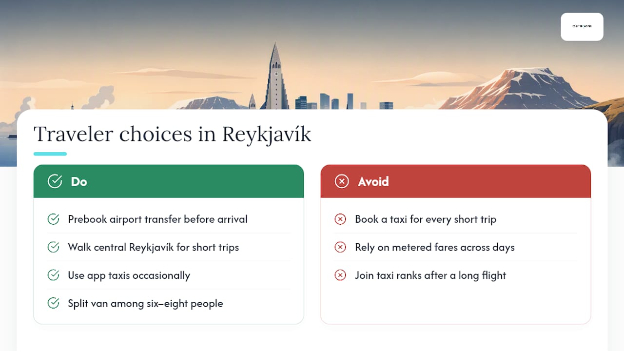 What most travelers actually choose in Reykjavík — overview diagram