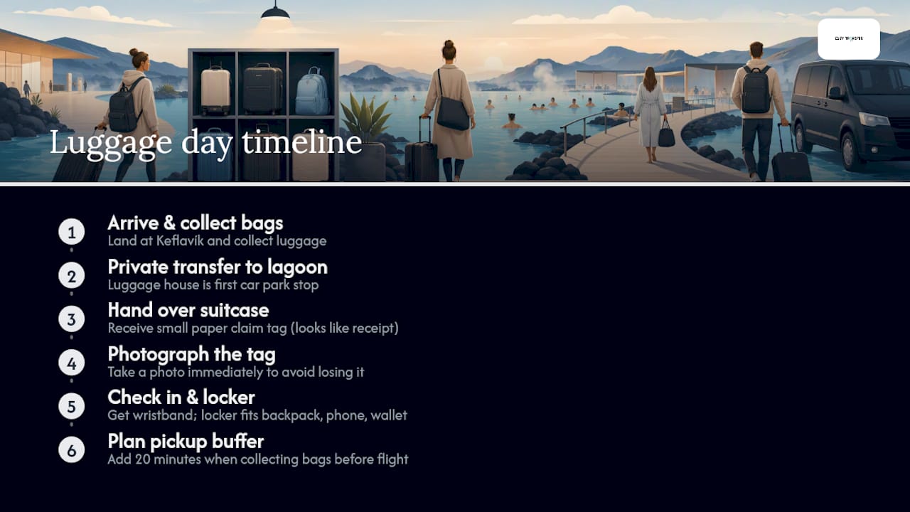 An honest look at how luggage day actually goes — overview diagram