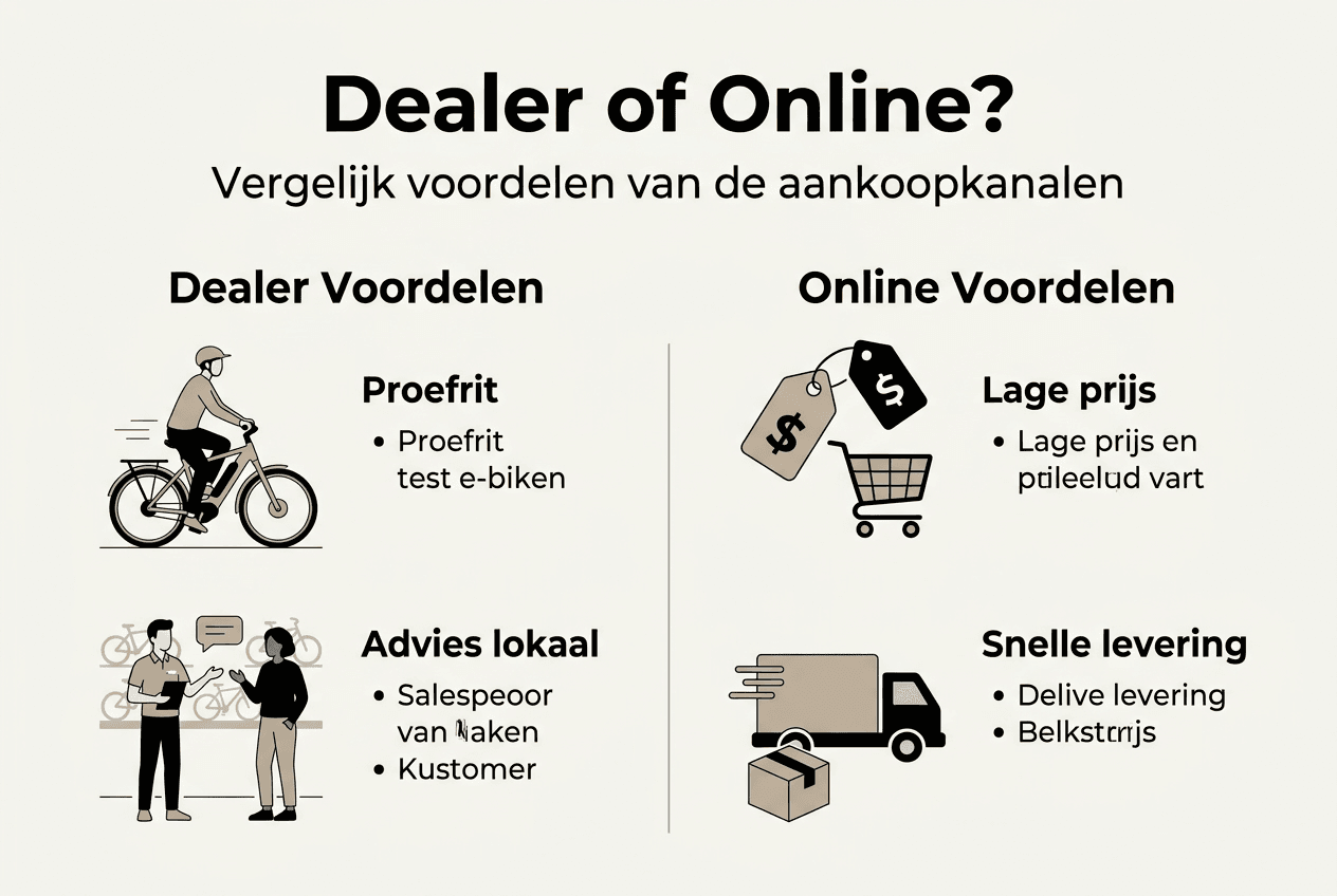Infographic: de verschillen tussen auto kopen bij de dealer of online
