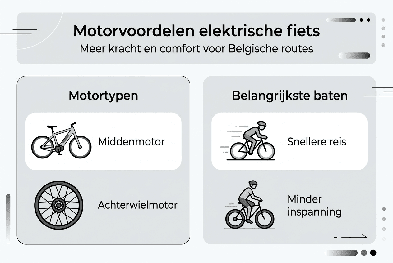 Infographic: de voordelen van een e-bike motor in België